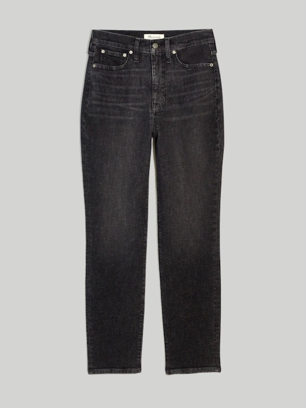 Madewell Women's The Momjean in Hillshore Wash Black